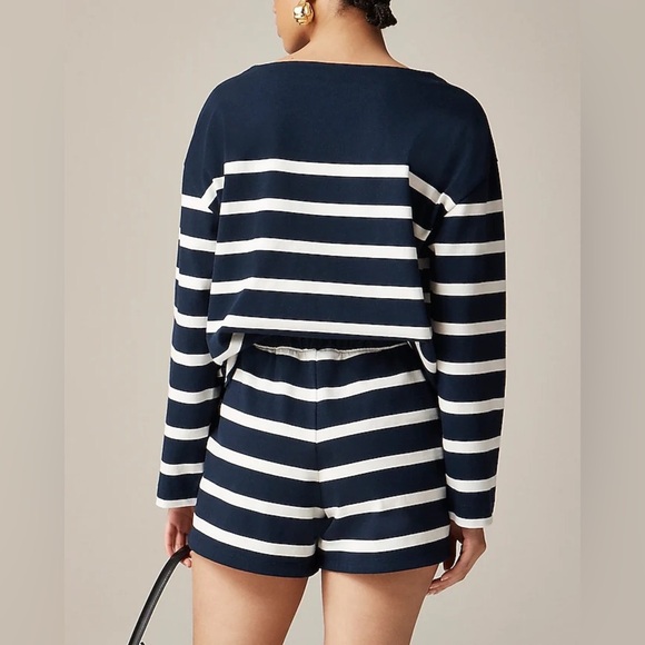JCREW New Mariner Jersey Short in Stripe - Picture 3 of 4